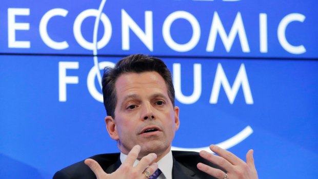 Anthony Scaramucci speaks at the World Economic Forum in Davos in January.