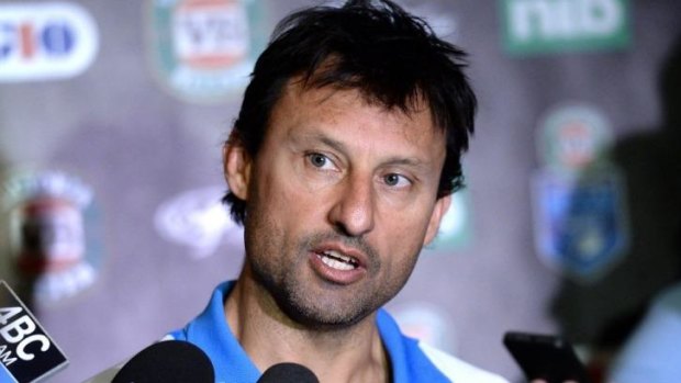 In demand: Cronulla will approach victorious Blues coach Laurie Daley about taking over the club for the rest of the season.