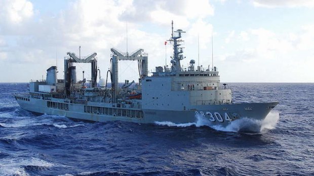 Australian replenishment tanker HMAS Success.