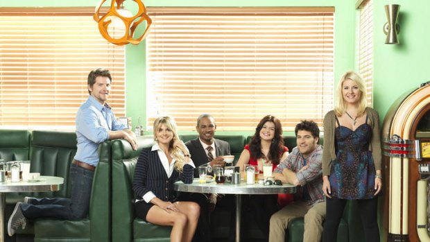 The cast of new comedy show <i>Happy Endings</i>