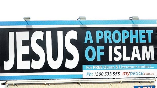 Thought-provoking? Yes it is ... an advertisment paid for by Islamic group MyPeace.
