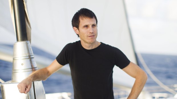 'It was a surreal, disconcerting experience' ... Greenpeace activist Aaron Gray-Block, pictured here on the Rainbow Warrior in 2012, was refused entry to India.