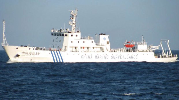 A Chinese patrol ship in the South China Sea.