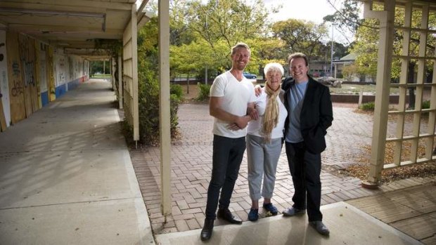 Part owner of Lonsdale St Roasters Alan Smith, Downer resident Di Fielding with developer and self described urban rejuvenator Theo Poulos have resubmitted the Downer Shop development application.