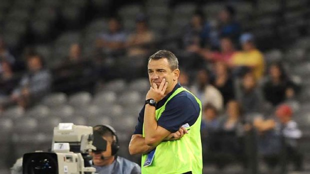 Not happy... caretaker coach Mehmet Durakovic.