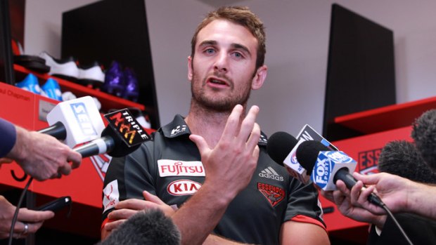 No time to lose ... Essendon skipper Jobe Watson wants to make up for last year.