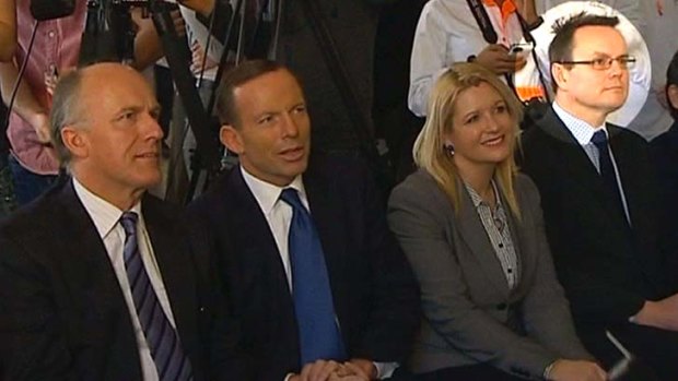 Tony Abbott and Alastair Furnival at the Cadbury Factory.