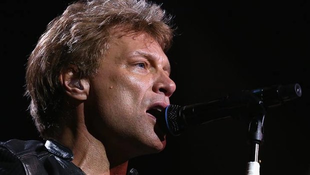 Bon Jovi plays at Brisbane's Suncorp Stadium.