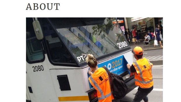 Tram Clean protesters say they are reclaiming power in the public space.