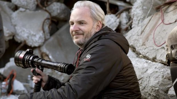 On set: Francis Lawrence, the director of the second part of <i>The Hunger Games.</i>