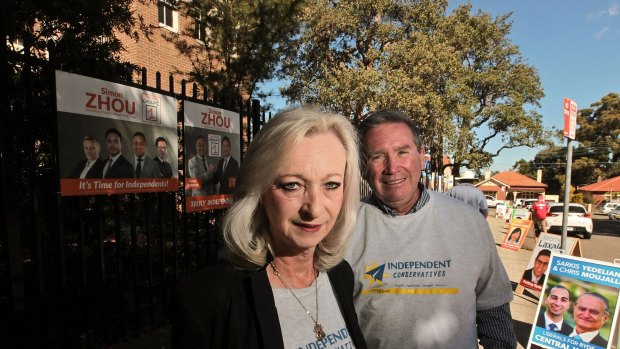 Ryde Deputy Mayor Jane Stott and Ryde Mayor Bill Pickering are running in the council elections as independents.