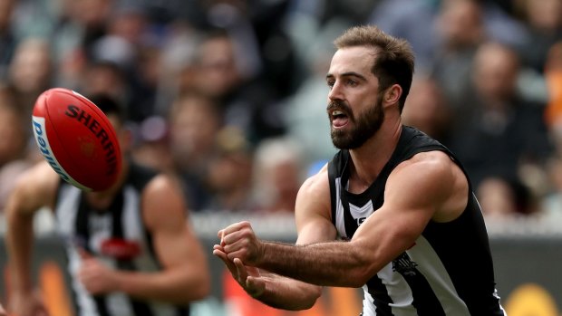 Steele Sidebottom was a strong performer for the Pies in their loss.