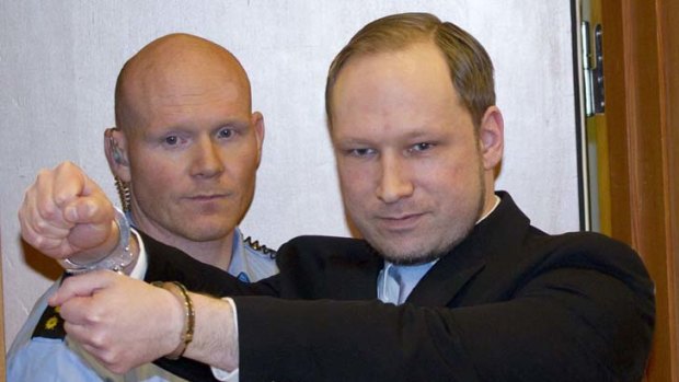 Norwegian right-wing extremist Anders Behring Breivik.