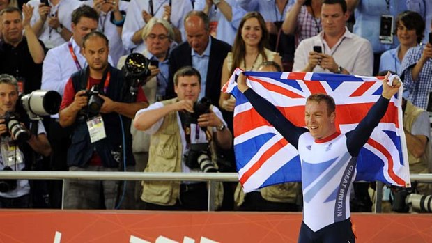 Haul ... Sir Chris Hoy was one of Great Britain's stars, taking home two gold medals.