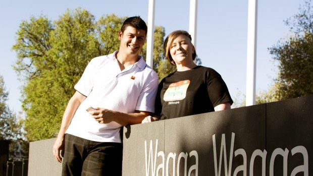 Wagga Wagga technology entrepreneurs Tolsa Harrison (left) and Simone Eyles.