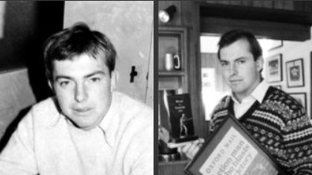 Blasts from the past ... Tony Abbott photographed in 1977 and 1985. Scroll down to hear an interview from his student days.