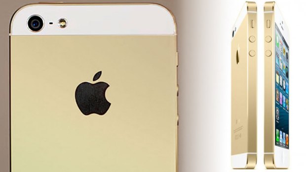 Gold phone, Gold finger? Mock-ups of Apple's rumoured Gold iPhone.