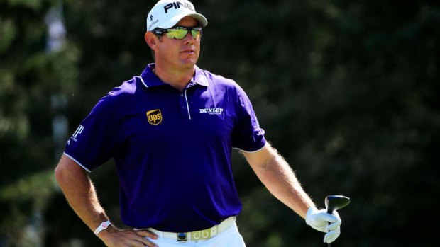 Unhappy round: Lee Westwood crashed out of contention on the last day of the US PGA championship.