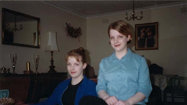 Happier times ... twins Candice (left) and Kristin Hermeler.