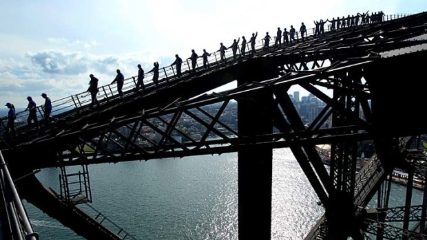 Perfectly exclusive: The Sydney Harbour Bridge has been booked out for four days by The Perfect China company.