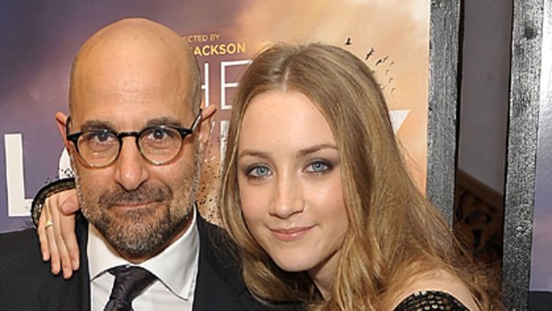 'A role like this takes its toll on you' ... Stanley Tucci with his co-star in The Lovely Bones, Saoirse Ronan.