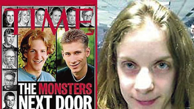 Time's May 1999 cover about the Columbine massacre, reportedly found in the twins' luggage; the dead twin Kristin Hermeler.