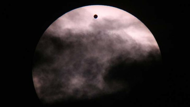 Small black dot ... the most recent transit of Venus was in 2004.