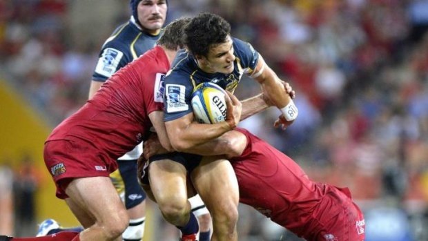 Food for thought: Matt Toomua was and the Brumbies held off the Reds on Friday night.