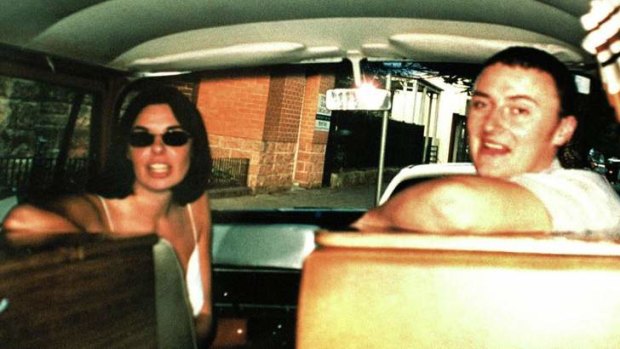 Still missing ... Peter Falconio, pictured in his van with Joanne Lees, before they were ambushed by a Bradley John Murdoch.