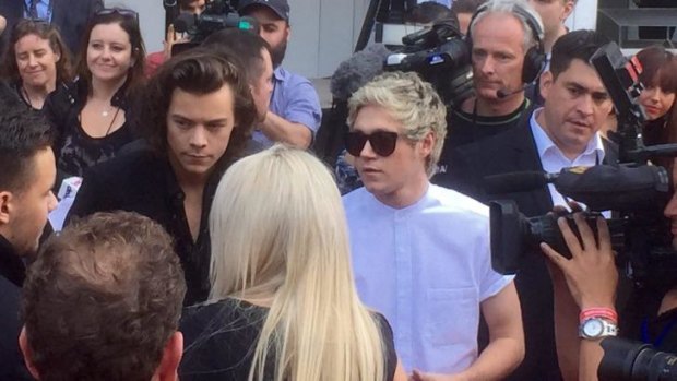 One Direction's Harry Styles and Niall Horan arrive at The Star.