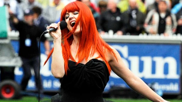 A side serve of carrot-haired Vanessa Amorosi completed the entertainment.