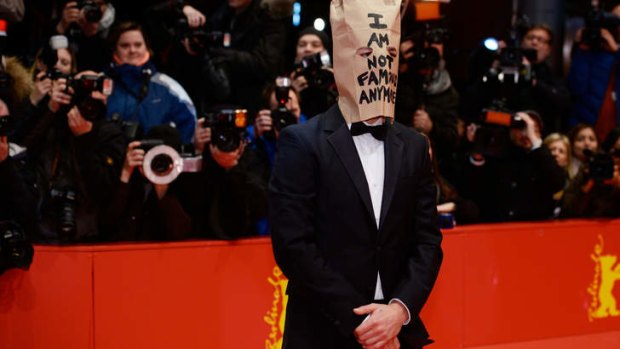 Shia LaBeouf on the red carpet for the gala Berlinale screening of Lars von Trier's new film <i>Nymphomaniac</i>.