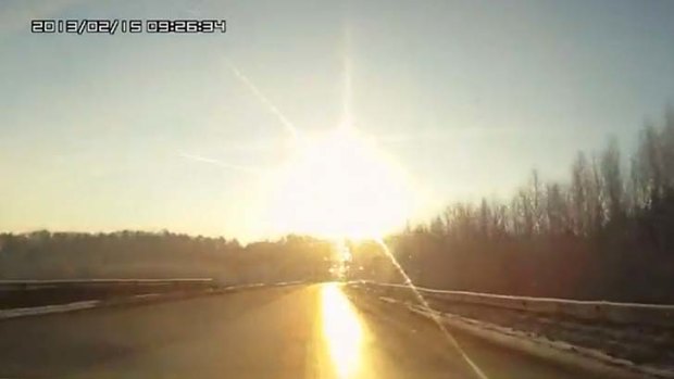 The meteor gets brighter as it approaches the ground.