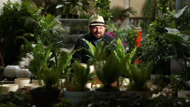 Paul Hyland  grows a wide range of varieties  in his indoor-plant nursery in Richmond.