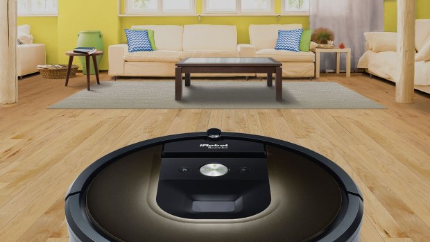 The Roomba 980. While you're out, it roams your house.