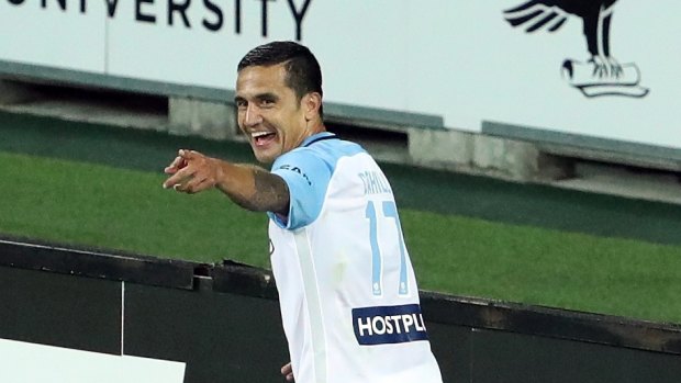 Australian soccer great Tim Cahill makes his first A-League appearance for Melbourne City.