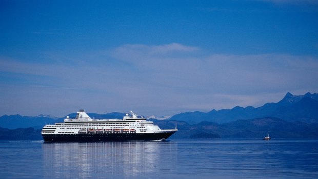 Cruising on Queen Charlotte Strait, Vancouver Island British Columbia.