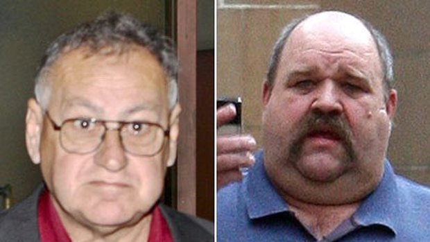 Peter Panayi and former rugby league star Bruce 'Bruiser' Clark, right, have come under scrutiny.