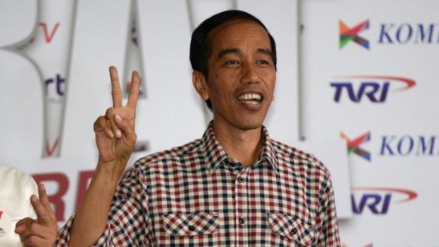 Poll suggests narrow victory ... Joko Widodo, Governor of Jakarta and presidential candidate.
