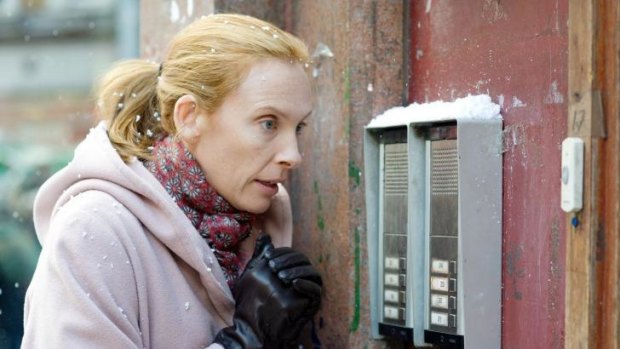 Toni Collette as Maureen in <i>A Long Way Down</i>.