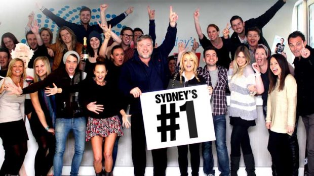 2Day FM celebrate their return to the top.