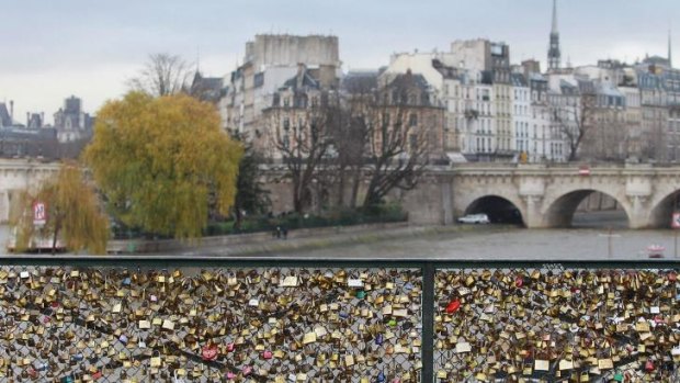 A section on the Pont des Arts footbridge collapsed in June.