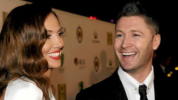 Michael Clarke with his wife Kyly.