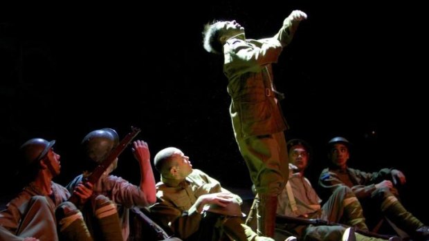 Sydney Festival performance of <i>Black Diggers</i> to mark the eve of the Centenary of the First World War.