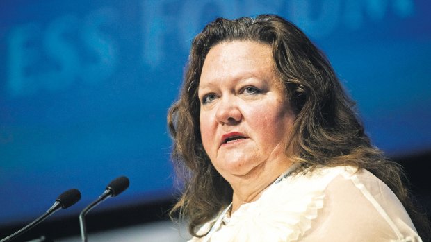 "We don't like the ore price going down, but we're in the lower quartile (of production costs)", says Gina Rinehart.