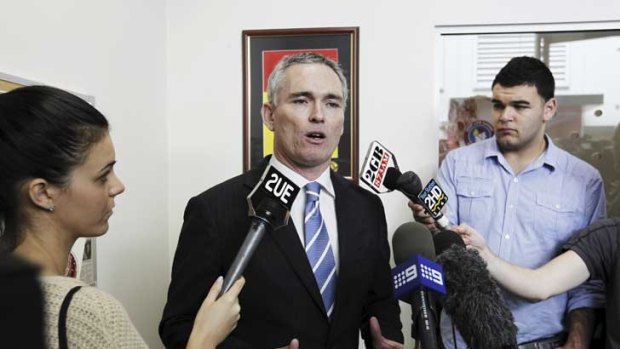 Moving: Craig Thomson announces yesterday that he is suspending his membership of the Labor Party and will sit as an independent in Parliament.