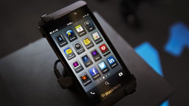 BlackBerry's Z10 smartphone.