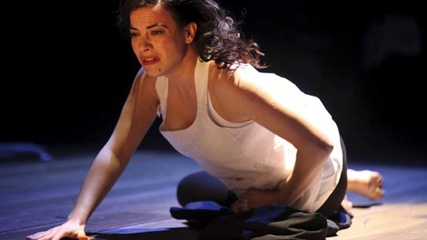 Powerful ... Camille O'Sullivan plays both victim and perpetrator in <em>The Rape of Lucrece</em>.