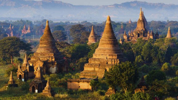 The plain of Bagan, Mandalay, Myanmar.