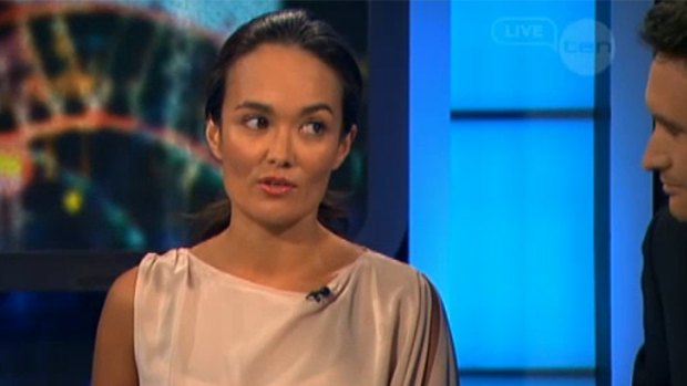 Contrite ... Yumi Stynes issued her second public apology for the day on Channel Ten show The Project.